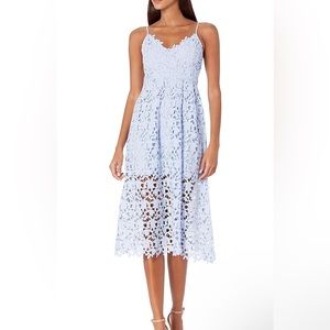 ASTR THE LABEL Lace Midi Dress